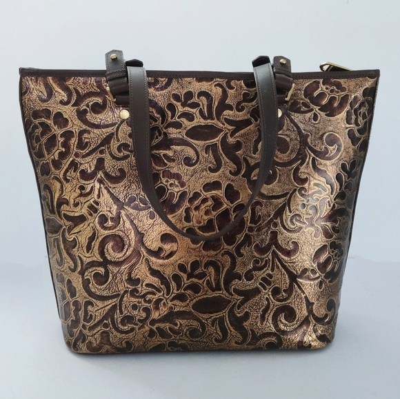 Brahmin Asher Large Tote In The Getsby Bronze. Pre-owned. 15×12×5. - Picture 2 of 10
